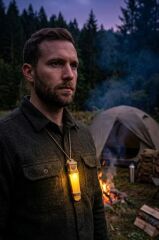 Single Sword Tactical Signal Light Kask ve Boyun Asmalı Pilli Taktik Sinyal Lambası 12 cm KIRMIZI