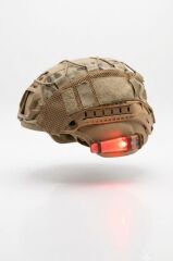 Single Sword Tactical Signal Light Kask ve Boyun Asmalı Pilli Taktik Sinyal Lambası 12 cm KIRMIZI