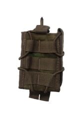 Single Sword 2 Şarjör Kapasiteli Cep - Sert Pounch Kumaş Yedek Şarjör Cebi SİYAH