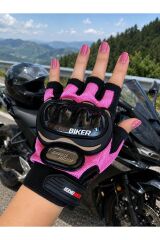 PRO BIKER DARBELİ YARIM PARMAK BEDENLİ M - PEMBE