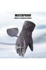 Single Sword Softshell Soğuk, Rüzgar ve Su Geçirmez Dokunmatik Eldiven, Motosiklet ve Taktik Eldiven MULTİCAM - XL