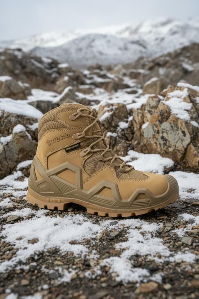 Single Sword SS611 Su Geçirmez Asker Polis Kısa Tactical Bot BEJ - 43