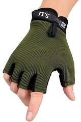 Single Sword Tactical Taktik Eldiven Yarım Parmak Asker Polis Dağcı Avcı Sporcu Eldiveni HAKİ