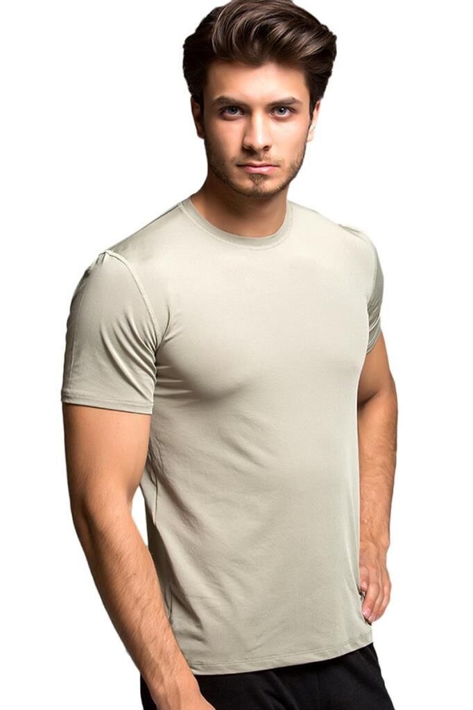 Thermoform HZT18003 Microfiber Kısa Kol Fanila BEJ - S