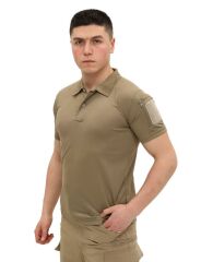 Single Sword Kısa Kollu Taktik  Polo Yaka Tişört BEJ - 4XL