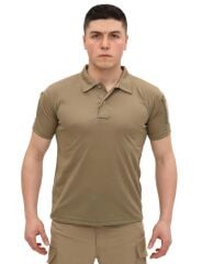 Single Sword Kısa Kollu Taktik  Polo Yaka Tişört BEJ - 4XL