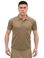 Single Sword Kısa Kollu Taktik  Polo Yaka Tişört BEJ - 4XL