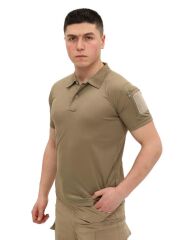 Single Sword Kısa Kollu Taktik  Polo Yaka Tişört BEJ - 4XL