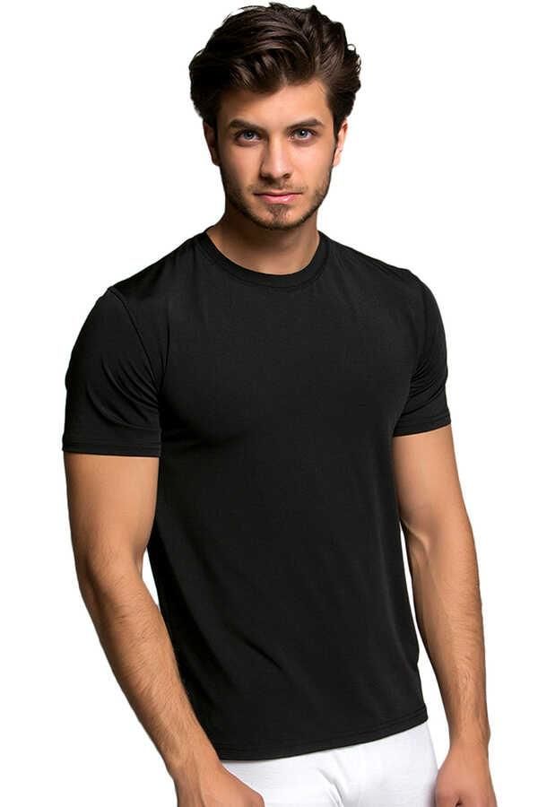 Thermoform HZT18003 Microfiber Kısa Kol Fanila SİYAH - XL