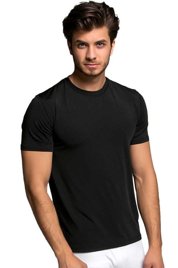 Thermoform HZT18003 Microfiber Kısa Kol Fanila SİYAH - XL