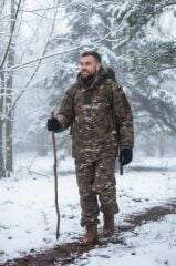 Single Sword Su Geçirmez Kışlık Softshell Mont&Pantolon Salopet Takım MULTİCAM - S