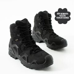 Single Sword SS611 Su Geçirmez Asker Polis Kısa Tactical Bot SİYAH - 37