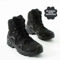 Single Sword SS611 Su Geçirmez Asker Polis Kısa Tactical Bot SİYAH - 37