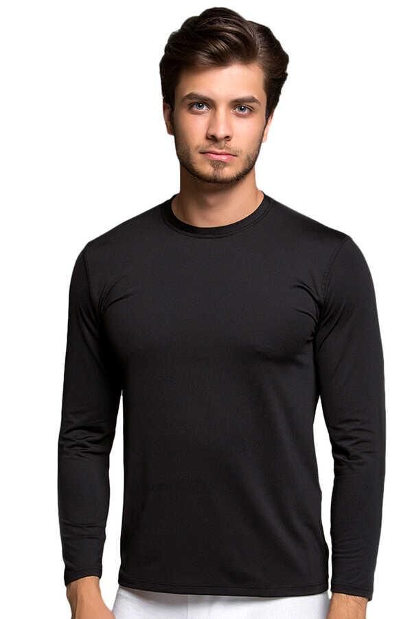 Thermoform HZT18001 Microfiber Uzun Kollu Fanila SİYAH - S