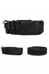 Single Sword Airfly Korse Silah Kılıfı Telsiz Kılıflı, 3 Şarjör Cepli, Taktik Bel Korsesi SİYAH
