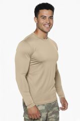 Single Sword Uzun Kol Microfiber T-Shirt - Tişört BEJ - M