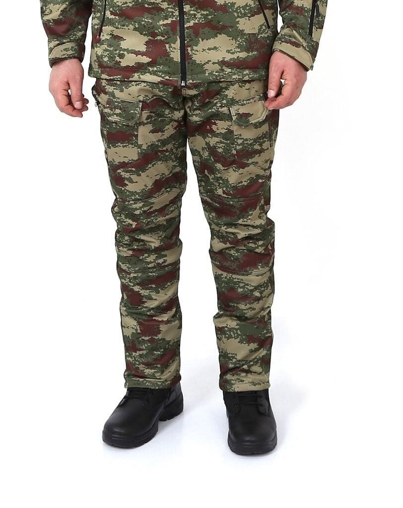 Metam Outdoor Softshell Su Geçirmez Kışlık Taktik Erkek Pantolon, Kamuflaj TSK - L