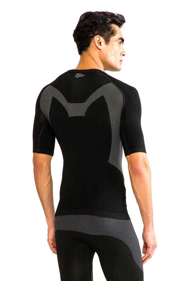 HZT14024 Thermoform Extreme Erkek Seamless Termal Tişört SİYAH - L-XL