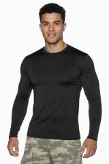 Single Sword Uzun Kol Microfiber T-Shirt - Tişört SİYAH - M