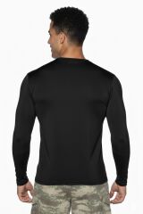 Single Sword Uzun Kol Microfiber T-Shirt - Tişört SİYAH - M