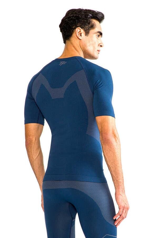 HZT14024 Thermoform Extreme Erkek Seamless Termal Tişört LACİVERT - S-M