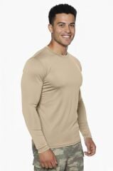 Single Sword Uzun Kol Microfiber T-Shirt - Tişört BEJ - 2XL
