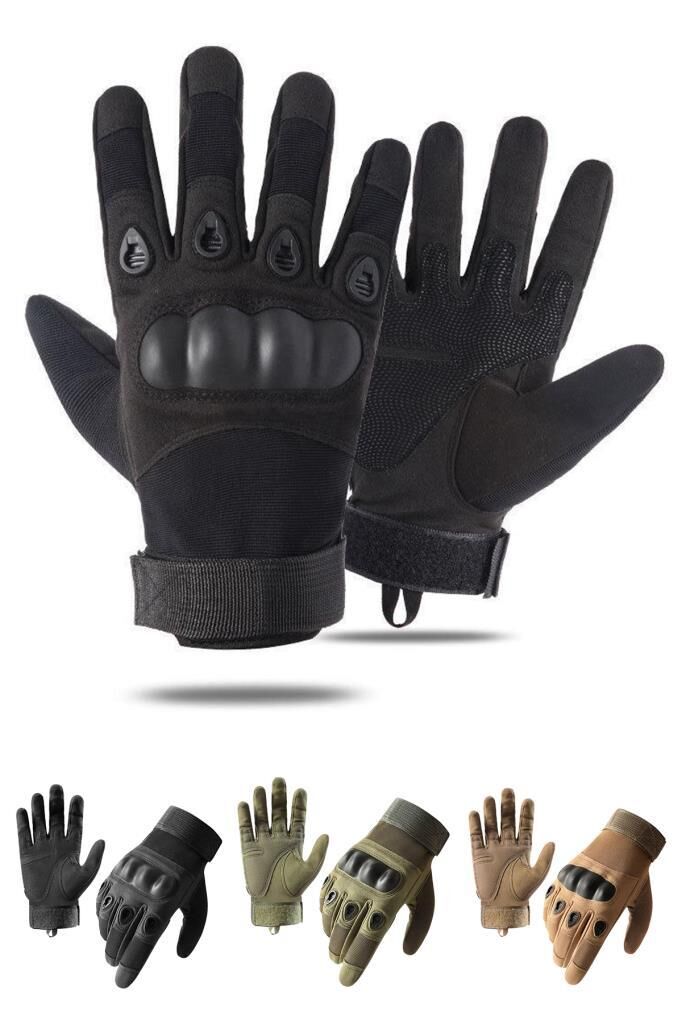 Single Sword Taktik Askeri Eldiven, Polis Eldiveni, Motosiklet ve Bisiklet Eldiveni XL - SİYAH