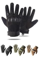 Single Sword Taktik Askeri Eldiven, Polis Eldiveni, Motosiklet ve Bisiklet Eldiveni XL - SİYAH