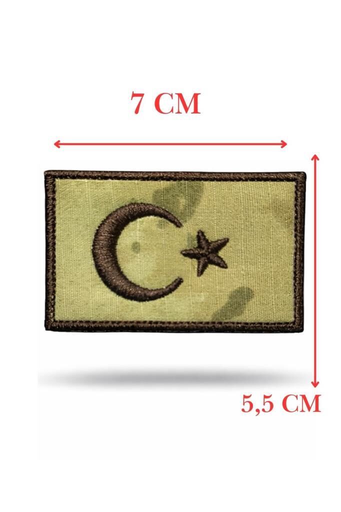 Single Sword Nakış Bayrak Patch - Peç 7 Cm X 3,5Cm JAN
