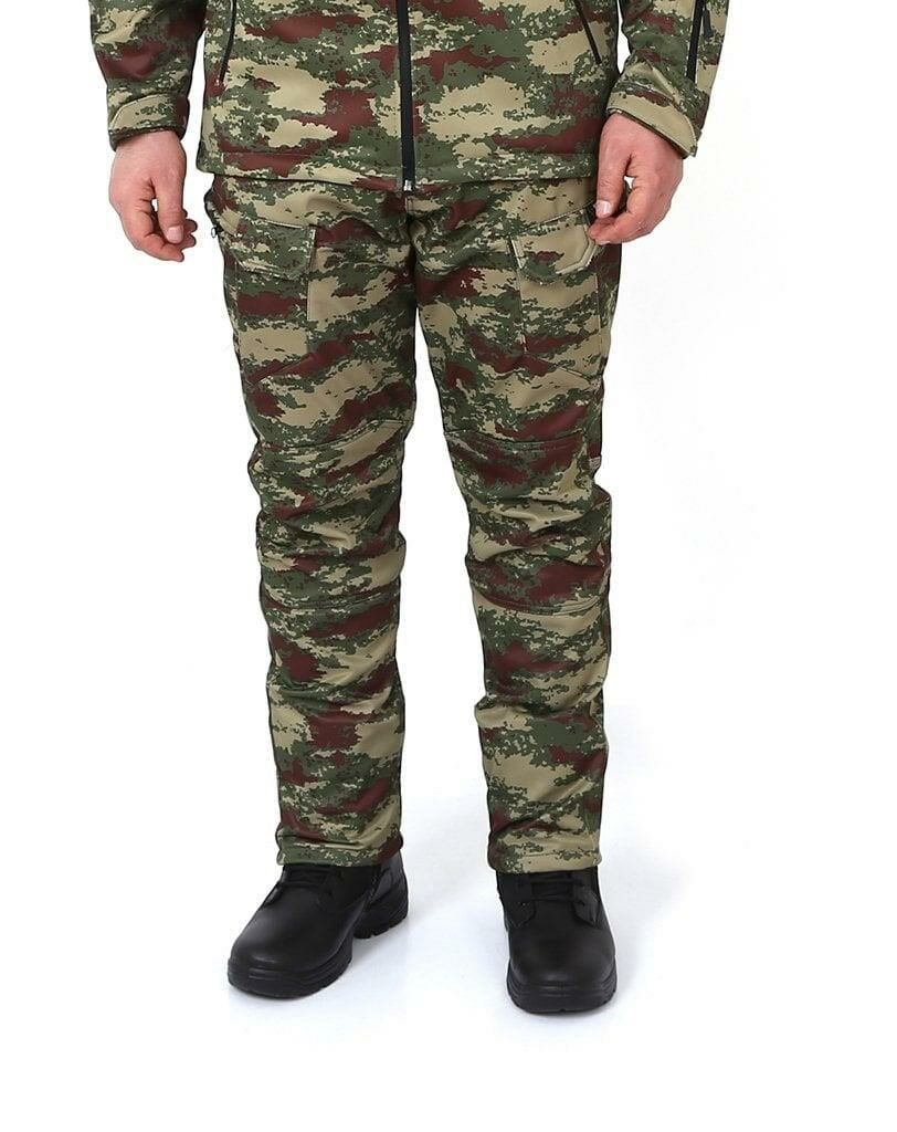 Metam Outdoor Softshell Su Geçirmez Kışlık Taktik Erkek Pantolon, Kamuflaj TSK - M