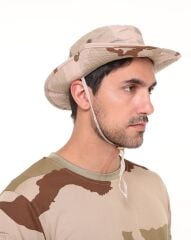 Single Sword Jungle Kep - Şapka - Katlanabilir Safari Fötr Şapkası HAKİ