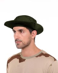 Single Sword Jungle Kep - Şapka - Katlanabilir Safari Fötr Şapkası HAKİ