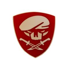 Single Sword Komando Bere-Bıçak Plastik Patch - Peç HAKİ