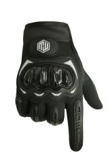 Uzun Dokunmatik Destekli Kaydırmaz ve Koruyucu Motorcu Eldiveni XL - KIRMIZI