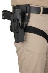 Akar P 1005 Glock 17/19 Polimer Raylı Sistem Kilitli Kılıf – Alçak Taşıma Aparatlı 360° Siyah