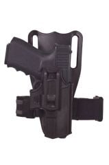 Akar P 1005 Glock 17/19 Polimer Raylı Sistem Kilitli Kılıf – Alçak Taşıma Aparatlı 360° Siyah