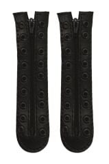 Askeri Bot Fermuar - Siyah Askeri Bot Fermuari - Bot Bağcık Fermuarı Aparatı