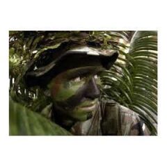 Single Sword Kamuflaj Yüz Boyası 5 Renkli ve Aynalı