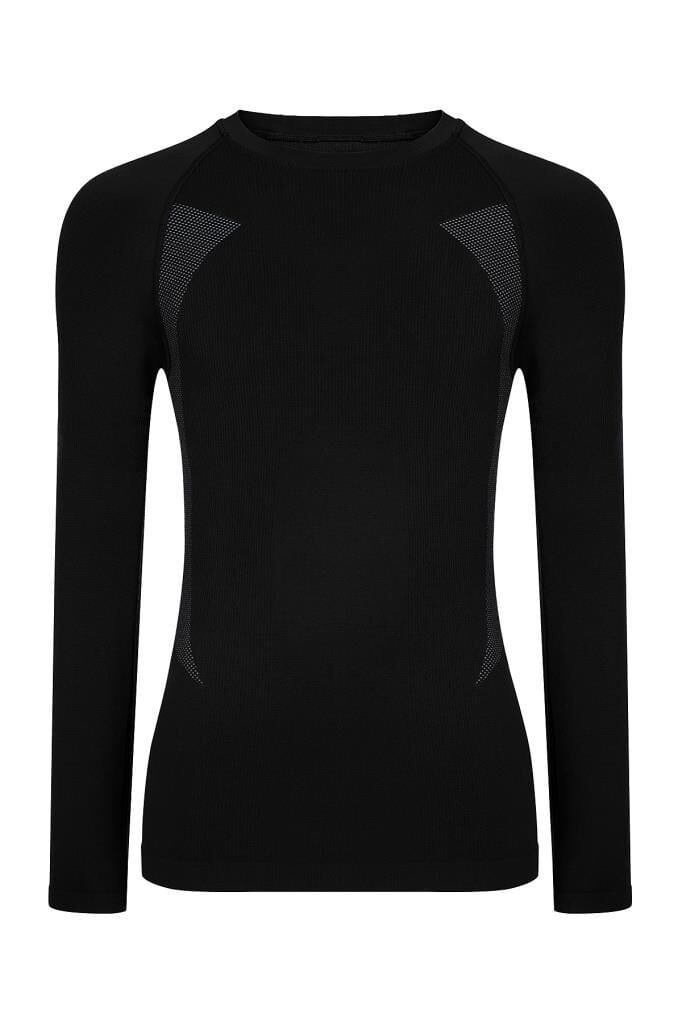 Thermoform Extreme PP Erkek Seamless Termal Sweatshirt SİYAH SİYAH - S-M