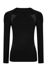 Thermoform Extreme PP Erkek Seamless Termal Sweatshirt SİYAH SİYAH - S-M