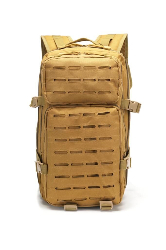 Single Sword 30 Litre Lazer Kesimli Taktik Sırt Çantası BEJ