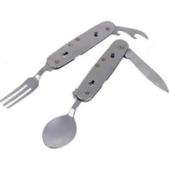 Single Sword Kumanya Bıçağı Katlanabilir Bıçak, Kaşık ve Çatal Seti Büyük Boy