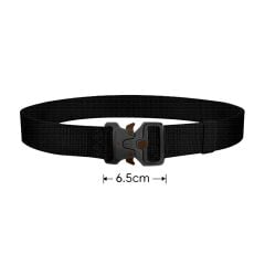 Single Sword Kobra Kemer - Taktik Outdoor ve Koruma Pantolon Kemeri Yerli 115 CM - SİYAH