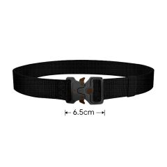 Single Sword Kobra Kemer - Taktik Outdoor ve Koruma Pantolon Kemeri Yerli 125 CM - SİYAH