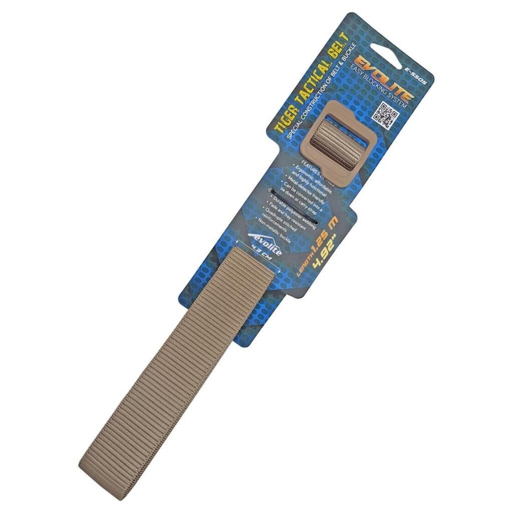 Evolite E-5505 Tiger Tactical Kemer 135 CM - BEJ