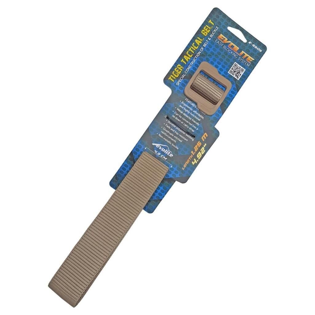 Evolite E-5505 Tiger Tactical Kemer 135 CM - BEJ