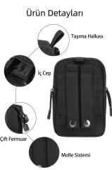 Single Sword Taktik Molle Cep Telefonu ve Kemer Çantası