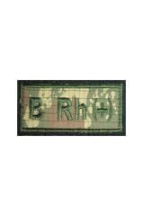 Single Sword Nakış Kan Grubu Patch - Peç TSK - B RH (+)