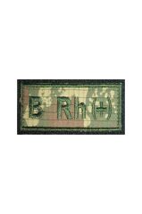Single Sword Nakış Kan Grubu Patch - Peç TSK - B RH (+)