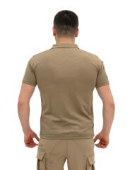 Single Sword Kısa Kollu Taktik  Polo Yaka Tişört BEJ - XL
